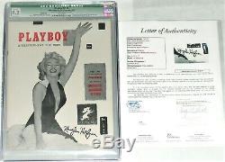 2 HIGHEST CGC GRADED HUGH HEFNER AUTOGRAPHED 1953 #1 PLAYBOYS with WHITE Pages