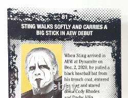 2021 AEW Sting Auto Autograph Upper Deck First Edition AEW Wrestling Magazine