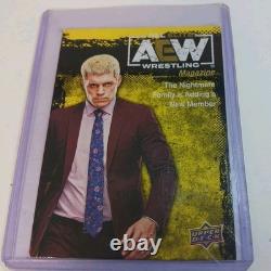 2021 Upper Deck Aew Cody Rhodes #85 Yellow First Edition Wrestling Magazine