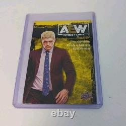 2021 Upper Deck Aew Cody Rhodes #85 Yellow First Edition Wrestling Magazine