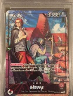 2025 One Piece En Promo / Psa Magazine Exclusive / Shanks #001 / Psa 9