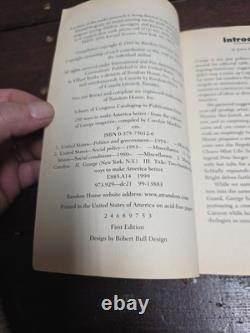 250 WAYS TO MAKE AMERICA BETTER By George Magazine JFK Jr RARE FIRST ED 1999