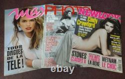 3x French Cindy Crawford magazines MAX april 1993 Photo #320 1996 Newlook 2005