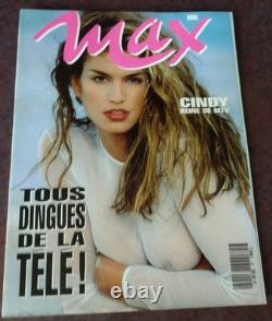 3x French Cindy Crawford magazines MAX april 1993 Photo #320 1996 Newlook 2005