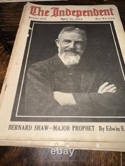 62 Antique 1915 -1916 THE INDEPENDENT MAGAZINE- Antique Paperbacks