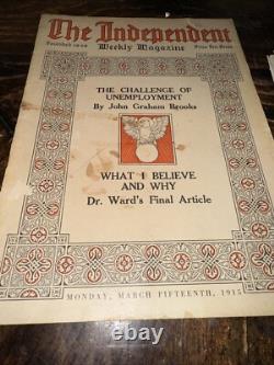 62 Antique 1915 -1916 THE INDEPENDENT MAGAZINE- Antique Paperbacks