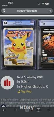 9.0 TOP POP Nintendo Power Magazine #138 CGG Highest in Census POKEMON Pikachu 2