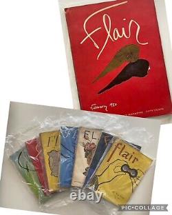 9 1950 Flair Magazines (February, 2 March, 2 April)