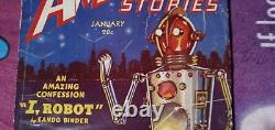 AMAZING STORIES January 1939 The Original I Robot By Eando Binder First Edition