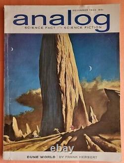 ANALOG Science Fact/Science Fiction DUNE WORLD by Frank Herbert Dec 1963 Issue