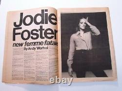 ANDY WARHOL Oct 1976 INTERVIEW Magazine Jodie Foster Grace Jones Great photos