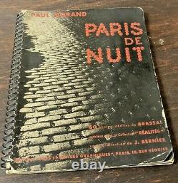 ANTIQUE PARIS DE NUIT BY PAUL MORAND First Edition 1933 BOOK (VERY RARE)