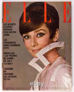 AUDREY HEPBURN Cecilia PETER KNAPP Elle magazine 21 April 1966 Chloe OP ART Dior