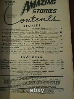 Amazing Stories March 1939 Isaac Asimov first story, Robert Bloch, Eando Binder