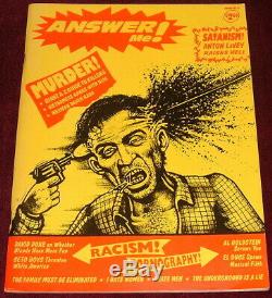 Answer Me Magazine All 4 Original Issues. Jim & Debbie Goad USA Rare