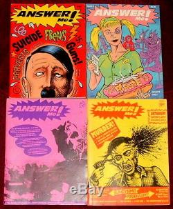 Answer Me Magazine All 4 Original Issues. Jim & Debbie Goad USA Rare