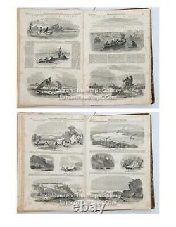 Antique 1858 THE ILLUSTRATED LONDON NEWS MAGAZINES BOUND January thru June