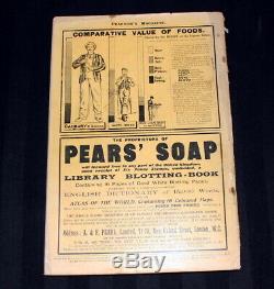 Antique magazine PEARSONS 1897. H. G. WELLS'War of the Worlds' novel book 1st