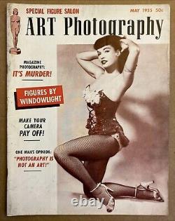 Art Photography Vol. 6 #11 May 1955 VG/FN Bettie Page Cover Pin-Up Magazine