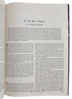 As We May Think by VANNEVAR BUSH First Edition The Atlantic, July 1945