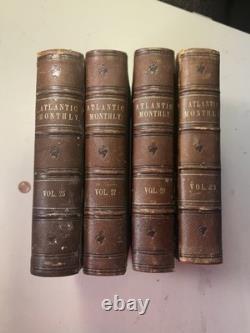 Atlantic Monthly Magazine Vol. 25 Vol. 27 28 29 1869 1871 1872 4 Books