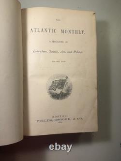 Atlantic Monthly Magazine Vol. 25 Vol. 27 28 29 1869 1871 1872 4 Books
