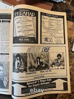 BAM Magazine early Motley Crue ad Marty Balin cover June 19, 1981