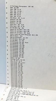 BETTIE PAGE FOND MEMORIES FANZINE LOT 12 items +1 BONUS Orig Vintage, ROCKETEER