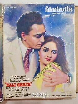 BIND OF 12 RARE BOLLYWOOD VINTAGE FILMINDIA MAGAZINE 1951 complete year