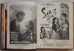 BIND OF 12 RARE BOLLYWOOD VINTAGE FILMINDIA MAGAZINE 1951 complete year