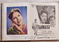 BIND OF 12 RARE BOLLYWOOD VINTAGE FILMINDIA MAGAZINE 1951 complete year
