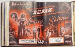 BIND OF 12 RARE BOLLYWOOD VINTAGE FILMINDIA MAGAZINE 1951 complete year