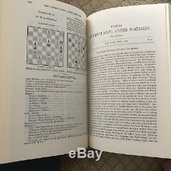 BLK NOVEMBER $CUT STEINITZ INTERNATIONAL CHESS MAGAZINE 1885-91 Olms 3v. Judaica