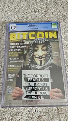Bitcoin Magaine Issue #1 Graded Cgc 9.0 Own A Part Of History
