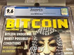 Bitcoin Magazine #1 1st Issue CGC 9.6 Graded + BTCTC Trading Cards Sealed Pack