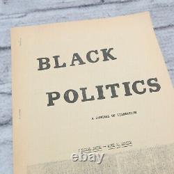 Black Politics A Journal of Liberation 1968 Huey P Newton Black Panther RARE