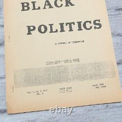 Black Politics A Journal of Liberation 1968 Huey P Newton Black Panther RARE