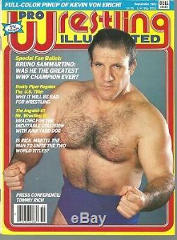 Bruno Sammartino Wrestling Magazine Lot of 10 VERY RARE unsigned Magazines