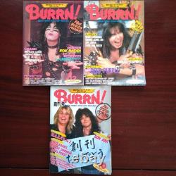 Burrn! 1984 December Vol. 10 11 3 Volume First Edition Heavy Metal Magazine From