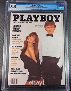 CGC 8.5 Playboy March 1990 Featuring Donald Trump Rare Collector's Edition