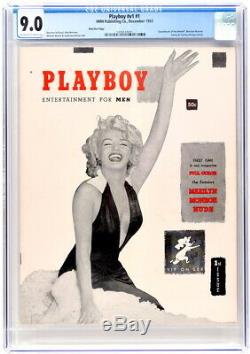 CGC 9.0 RED STAR (Rarest) #1 PLAYBOY (December 1953) HUGH HEFNER/MARILYN MONROE