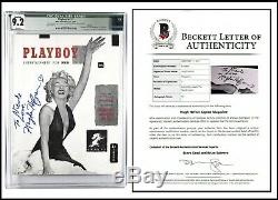 CGC 9.2 Hugh Hefner Signed #1 Playboy Reprint Auto Graded 10.0 Beckett#A10808
