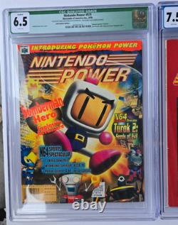 CGC Nintendo Power Lot #27 Mega Man #19 Strategy #111 Bomberman NES