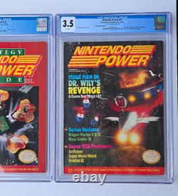 CGC Nintendo Power Lot #27 Mega Man #19 Strategy #111 Bomberman NES