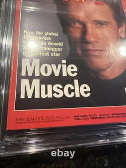 CGC Time International Magazine 1990 Arnold Schwarzenegger Movie Star Muscle