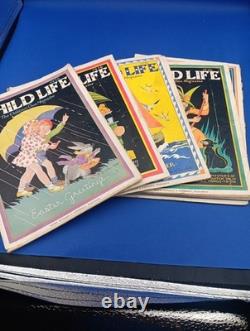 CHILD LIFE Magazines From 1936- Lot Of 10
