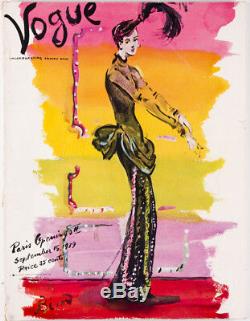 CHRISTIAN BERARD Paris Openings AMERICAN US Vogue magazine September 15 1939 vtg