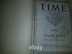 COMPLETE 1941 TIME Magazine black bound Adolph Hitler Winston Churchill Lewis