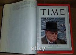 COMPLETE 1941 TIME Magazine black bound Adolph Hitler Winston Churchill Lewis