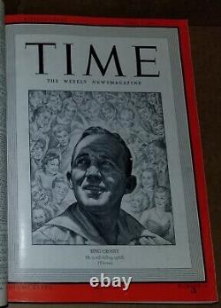 COMPLETE 1941 TIME Magazine black bound Adolph Hitler Winston Churchill Lewis